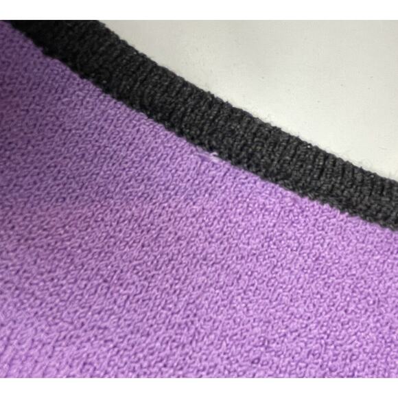 ST. JOHN SPORT Marie Gray Sleeveless Small Purple Waist Length Knit Tank - Picture 7 of 9